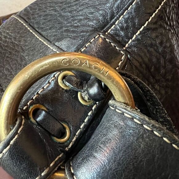 COACH Leather Chelsea Crossbody Shoulder Bag Black 10399 - Picture 11 of 14